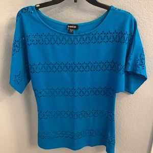 Bebe Blue top, Small